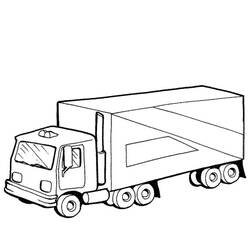 Раскраска: грузовик (транспорт) #135591 - Раскраски для печати