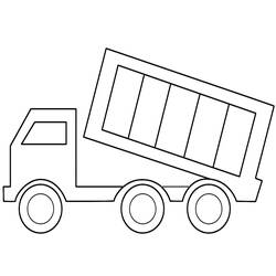 Раскраска: грузовик (транспорт) #135596 - Раскраски для печати