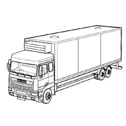 Раскраска: грузовик (транспорт) #135635 - Раскраски для печати