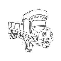 Раскраска: грузовик (транспорт) #135642 - Бесплатные раскраски для печати