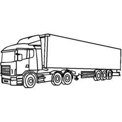 Раскраска: грузовик (транспорт) #135652 - Раскраски для печати