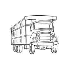 Раскраска: грузовик (транспорт) #135655 - Бесплатные раскраски для печати