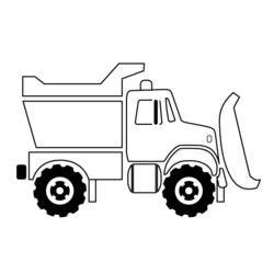 Раскраска: грузовик (транспорт) #135681 - Бесплатные раскраски для печати
