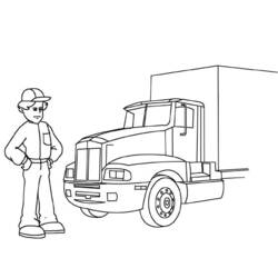 Раскраска: грузовик (транспорт) #135692 - Бесплатные раскраски для печати