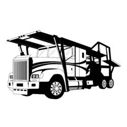 Раскраска: грузовик (транспорт) #135723 - Раскраски для печати
