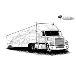 Раскраски: грузовик - Раскраски для печати