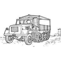 Раскраска: грузовик (транспорт) #135754 - Раскраски для печати