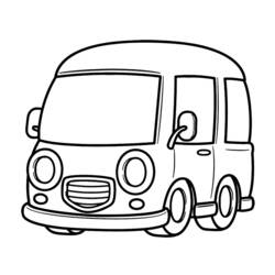 Раскраска: фургон (транспорт) #145095 - Раскраски для печати