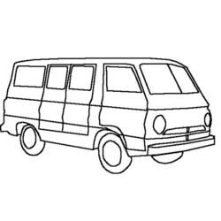 Раскраска: фургон (транспорт) #145096 - Раскраски для печати
