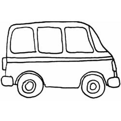 Раскраска: фургон (транспорт) #145100 - Раскраски для печати