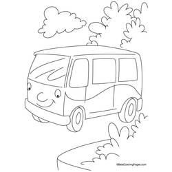 Раскраска: фургон (транспорт) #145105 - Раскраски для печати