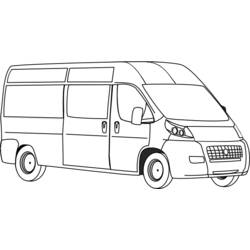 Раскраска: фургон (транспорт) #145245 - Раскраски для печати