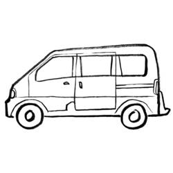 Раскраска: фургон (транспорт) #145248 - Раскраски для печати