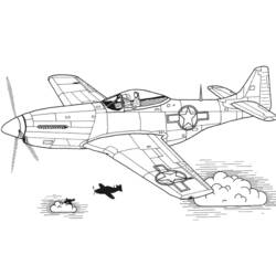 Раскраска: Военный самолет (транспорт) #141048 - Раскраски для печати