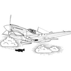 Раскраска: Военный самолет (транспорт) #141054 - Раскраски для печати