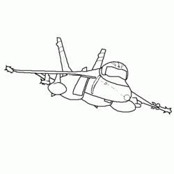 Раскраска: Военный самолет (транспорт) #141059 - Бесплатные раскраски для печати