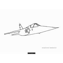 Раскраска: Военный самолет (транспорт) #141091 - Раскраски для печати
