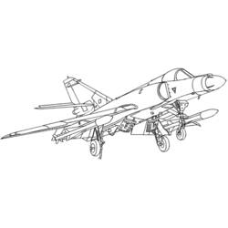 Раскраска: Военный самолет (транспорт) #141093 - Раскраски для печати