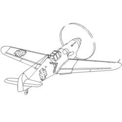Раскраска: Военный самолет (транспорт) #141108 - Раскраски для печати