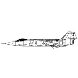 Раскраска: Военный самолет (транспорт) #141124 - Бесплатные раскраски для печати