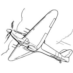 Раскраска: Военный самолет (транспорт) #141211 - Бесплатные раскраски для печати