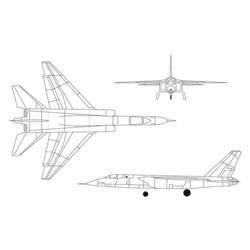 Раскраска: Военный самолет (транспорт) #141240 - Бесплатные раскраски для печати