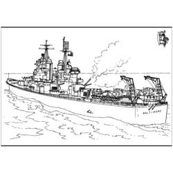 Раскраска: Военная лодка (транспорт) #138515 - Раскраски для печати