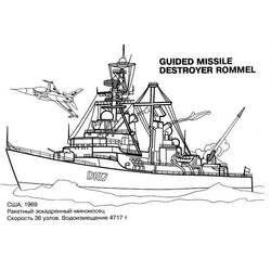 Раскраска: Военная лодка (транспорт) #138630 - Раскраски для печати