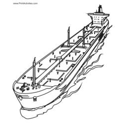 Раскраска: Военная лодка (транспорт) #138638 - Раскраски для печати