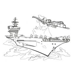 Раскраска: Военная лодка (транспорт) #138668 - Раскраски для печати