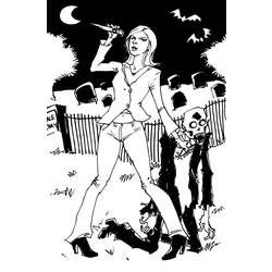 Раскраска: Баффи против вампиров (Телешоу) #152697 - Раскраски для печати