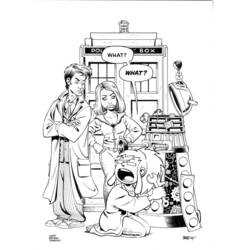 Раскраска: Доктор Кто (Телешоу) #153164 - Раскраски для печати