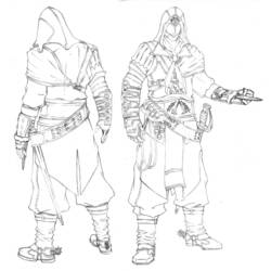 Раскраска: Assassin's Creed (Видео игры) #111965 - Раскраски для печати