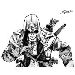 Раскраска: Assassin's Creed (Видео игры) #112001 - Раскраски для печати