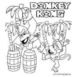 Раскраска: Донки Конг (Видео игры) #112163 - Раскраски для печати