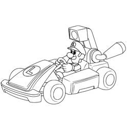 Раскраска: Mario Kart (Видеоигры) #183549 - Бесплатные раскраски для печати