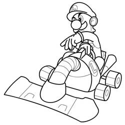 Раскраска: Mario Kart (Видеоигры) #183551 - Бесплатные раскраски для печати
