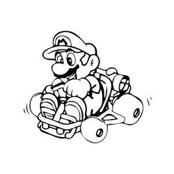 Раскраска: Mario Kart (Видеоигры) #183554 - Бесплатные раскраски для печати