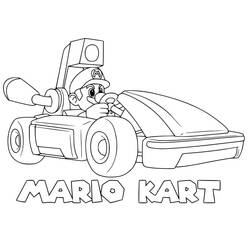 Раскраска: Mario Kart (Видеоигры) #183556 - Бесплатные раскраски для печати