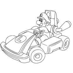 Раскраска: Mario Kart (Видеоигры) #183558 - Бесплатные раскраски для печати