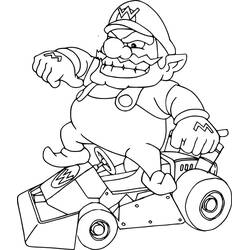 Раскраска: Mario Kart (Видеоигры) #183560 - Бесплатные раскраски для печати