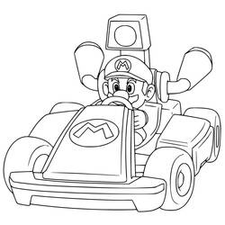 Раскраска: Mario Kart (Видеоигры) #183563 - Бесплатные раскраски для печати