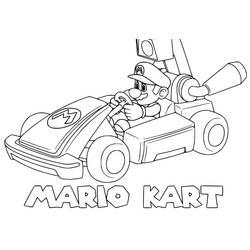 Раскраска: Mario Kart (Видеоигры) #183564 - Бесплатные раскраски для печати