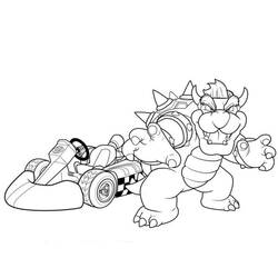 Раскраска: Mario Kart (Видеоигры) #183566 - Бесплатные раскраски для печати