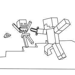 Раскраска: Minecraft (Видео игры) #113752 - Раскраски для печати