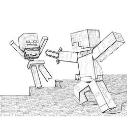 Раскраска: Minecraft (Видео игры) #113755 - Бесплатные раскраски для печати
