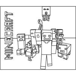 Раскраска: Minecraft (Видео игры) #113761 - Раскраски для печати