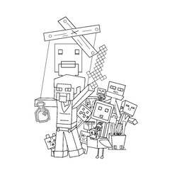 Раскраска: Minecraft (Видео игры) #113767 - Бесплатные раскраски для печати