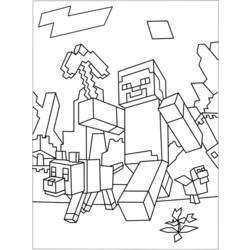 Раскраска: Minecraft (Видео игры) #113789 - Раскраски для печати