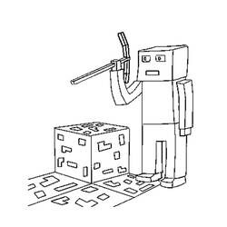 Раскраска: Minecraft (Видео игры) #113834 - Бесплатные раскраски для печати
